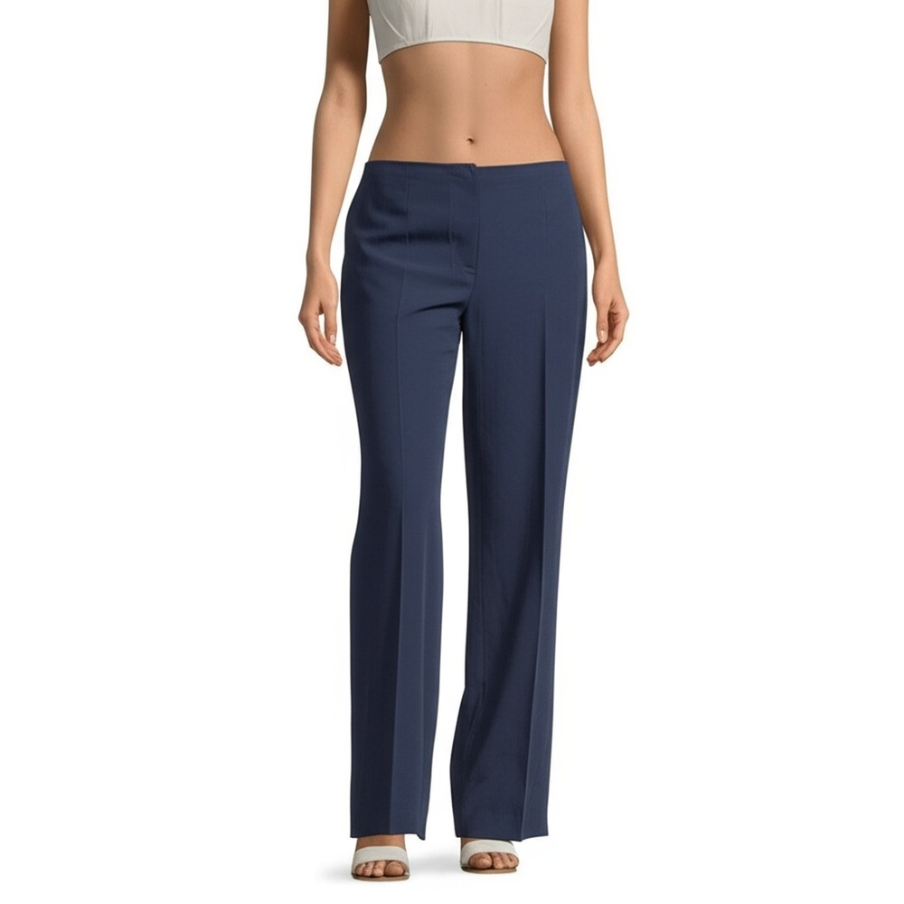 Ellen Tracy Y2K Navy Blue Elegant Dressy Trousers Size 10